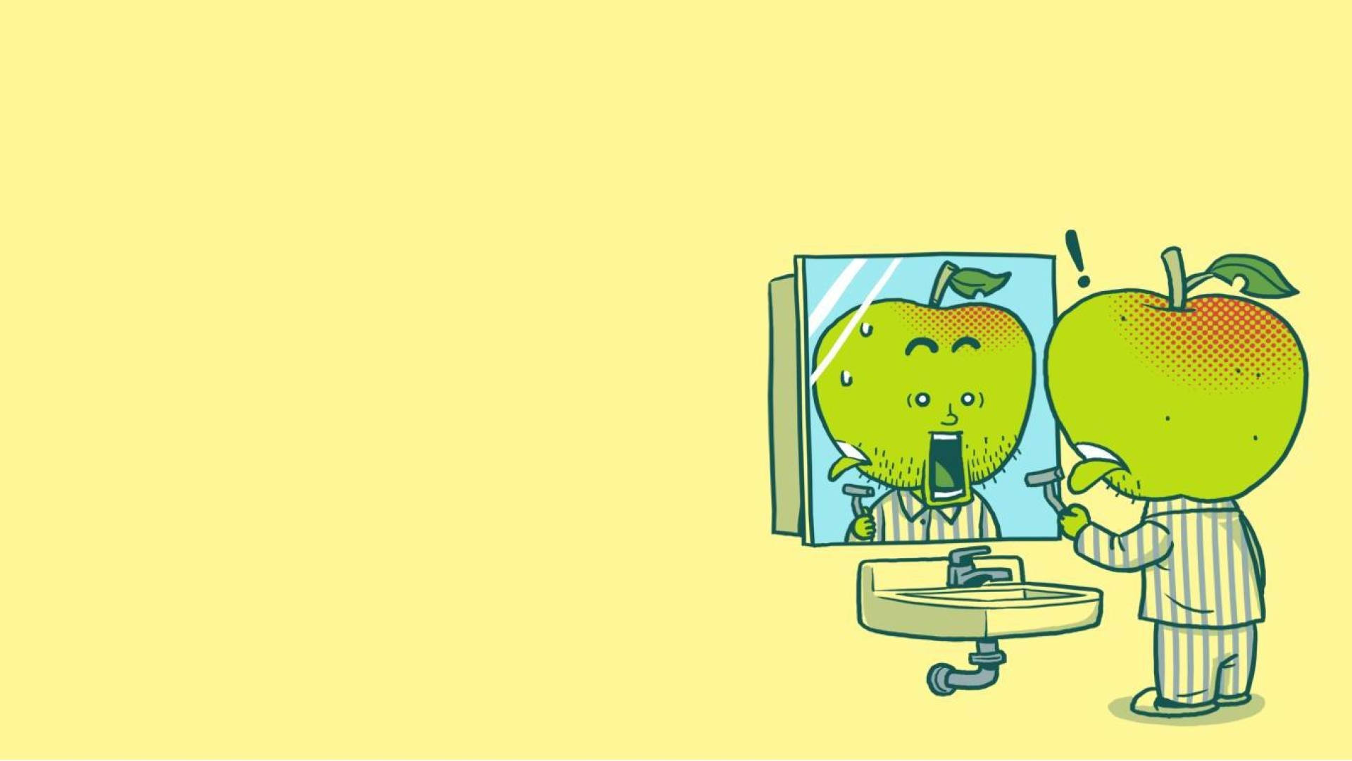 Humorgrön Äpple. Wallpaper