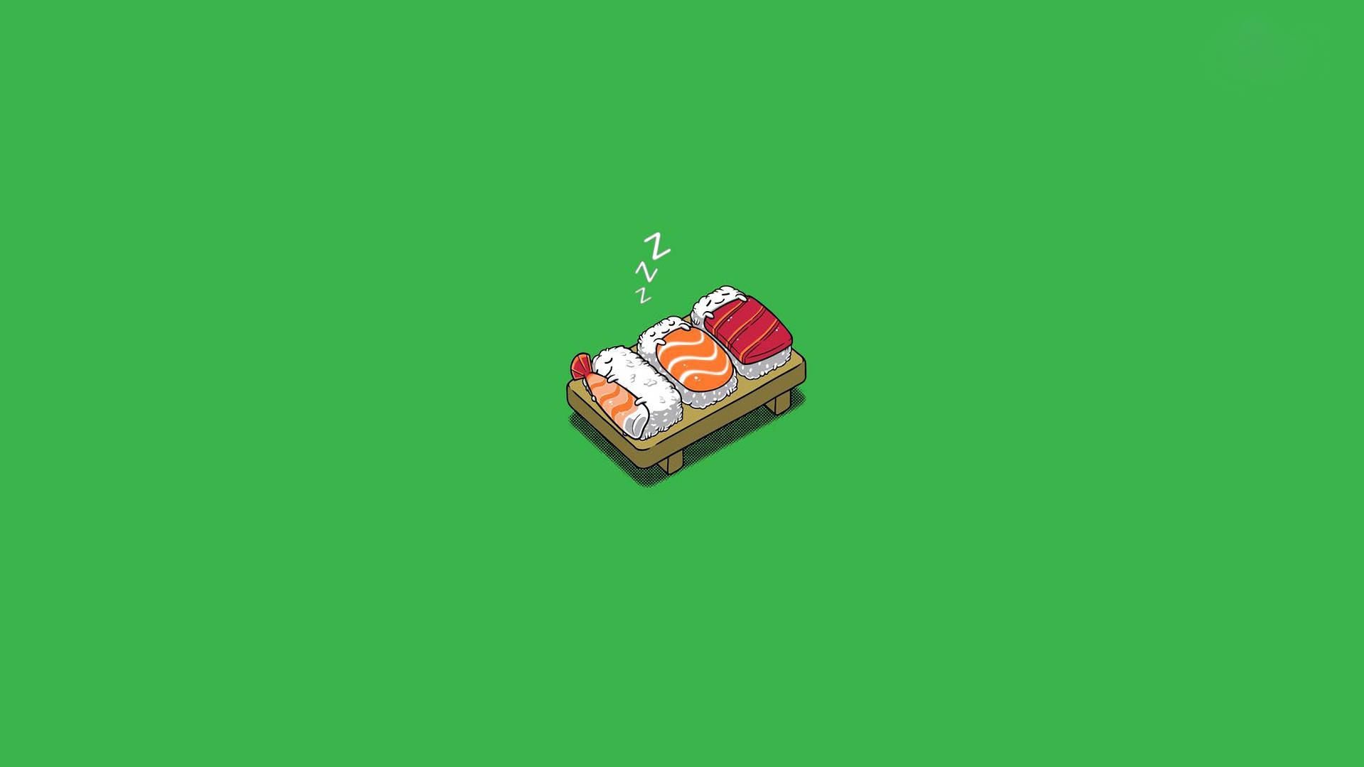 Humor Sushi Sleeping Wallpaper