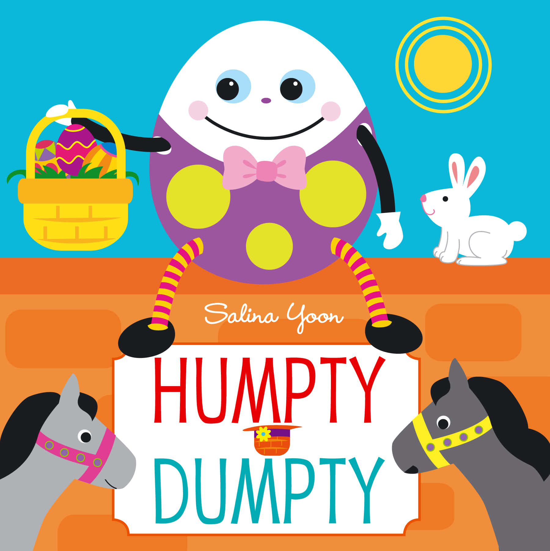A unique interpretation of the classic nursery rhyme character, Humpty Dumpty sitting on a wall.