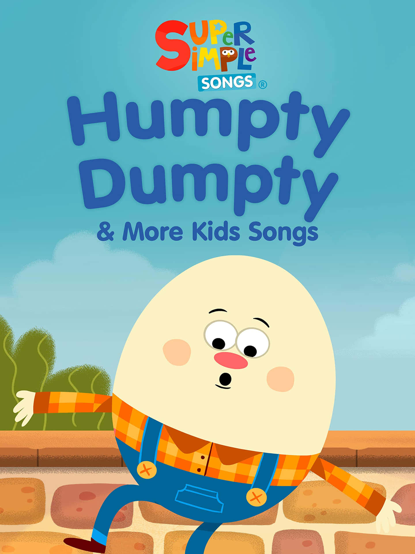 Charming illustration of Humpty Dumpty Sitting on a Wall
