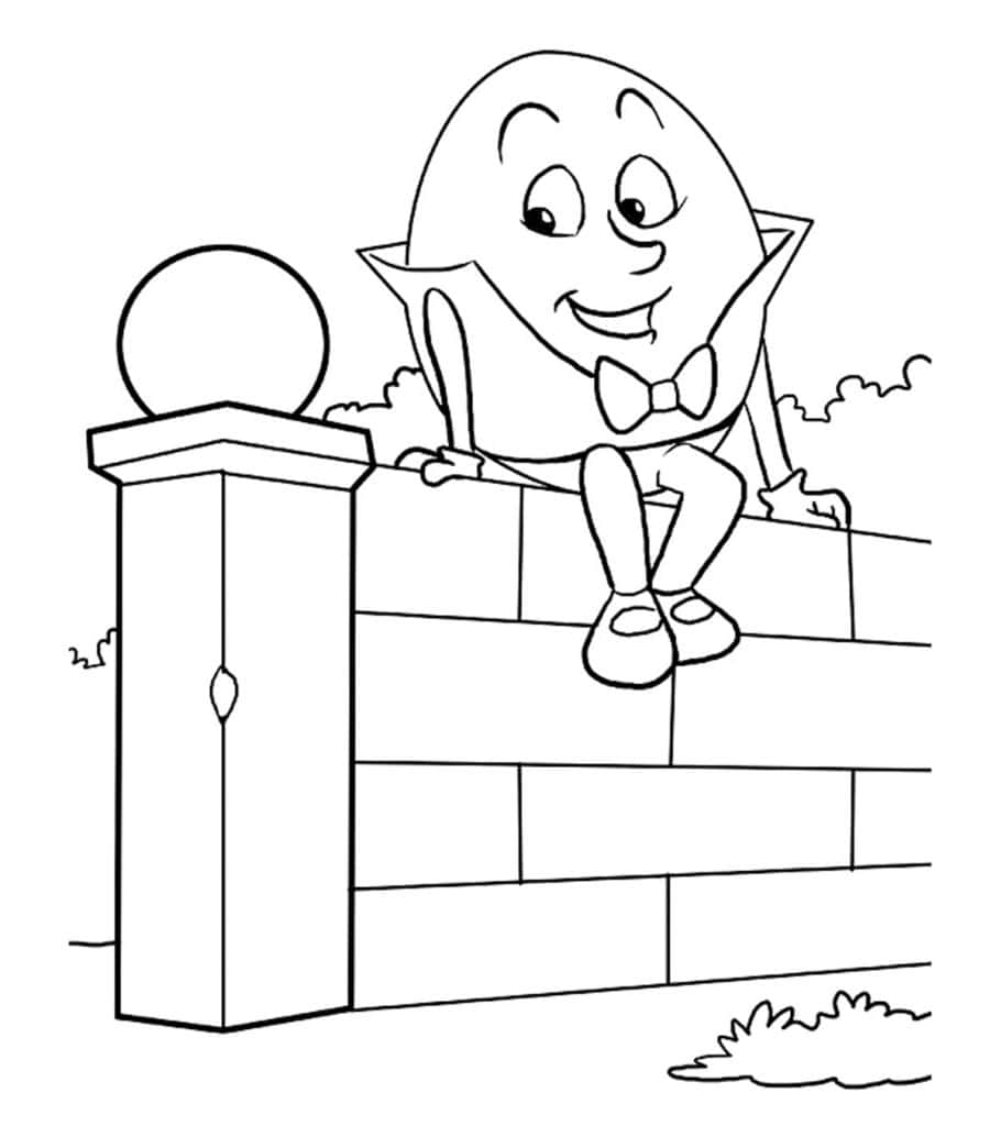 Humpty Dumpty Cute Illustrated Picture