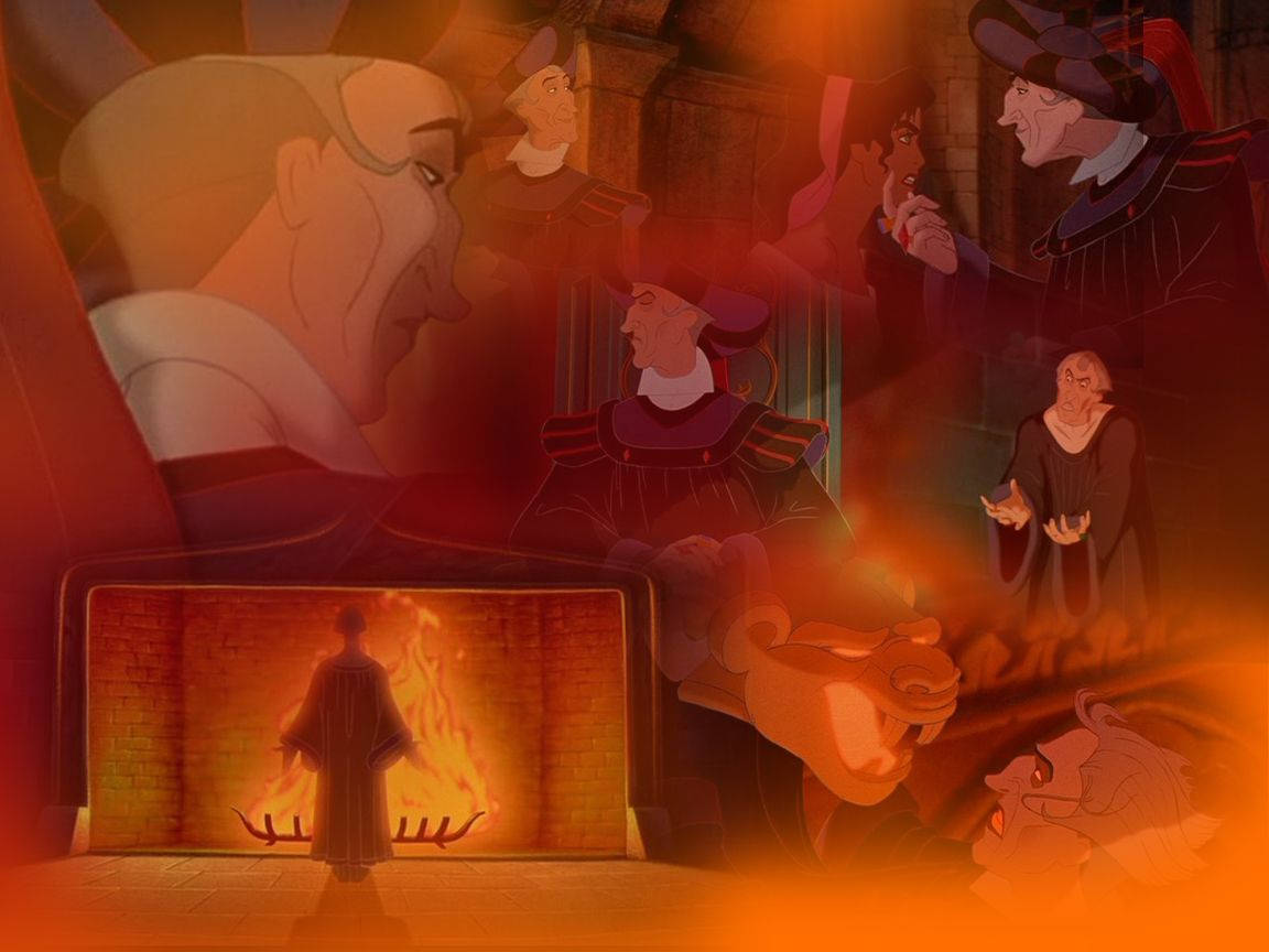 Hunchback Of Notre Dame Frollo Collage Wallpaper