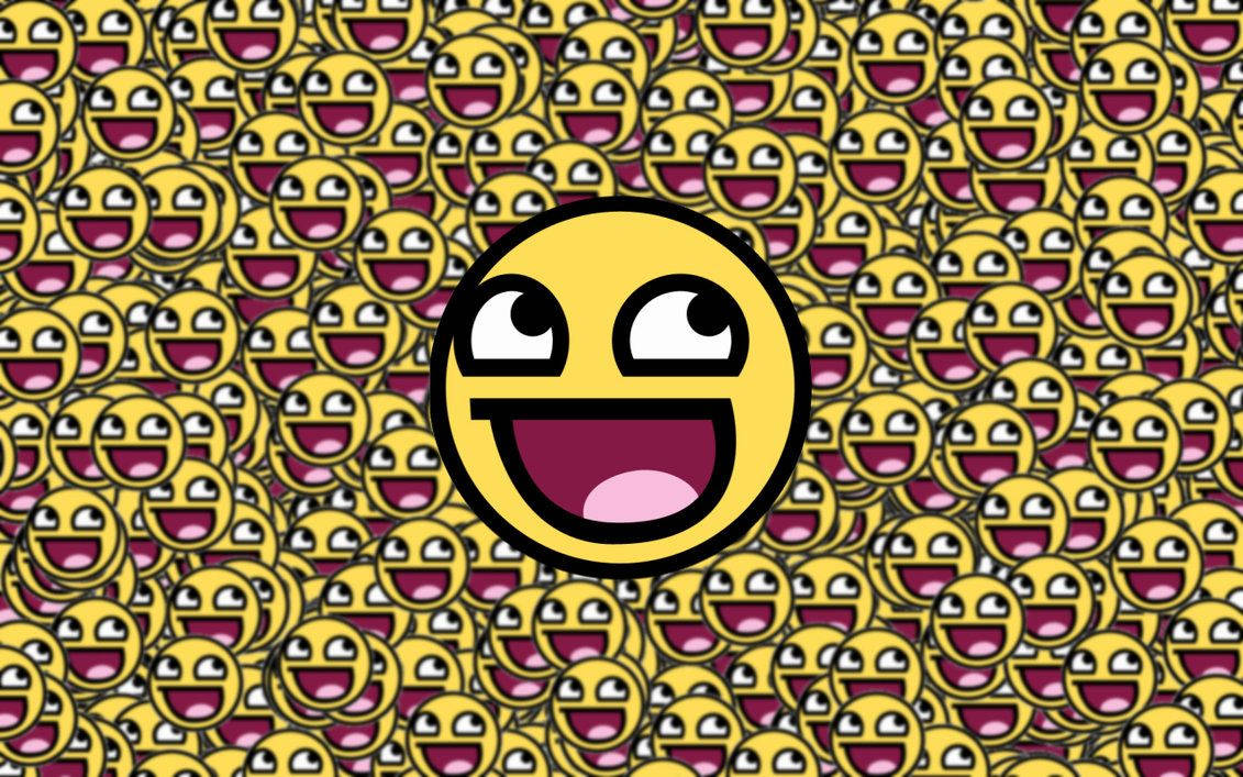 Hundred Yellow Happy Emoji Wallpaper