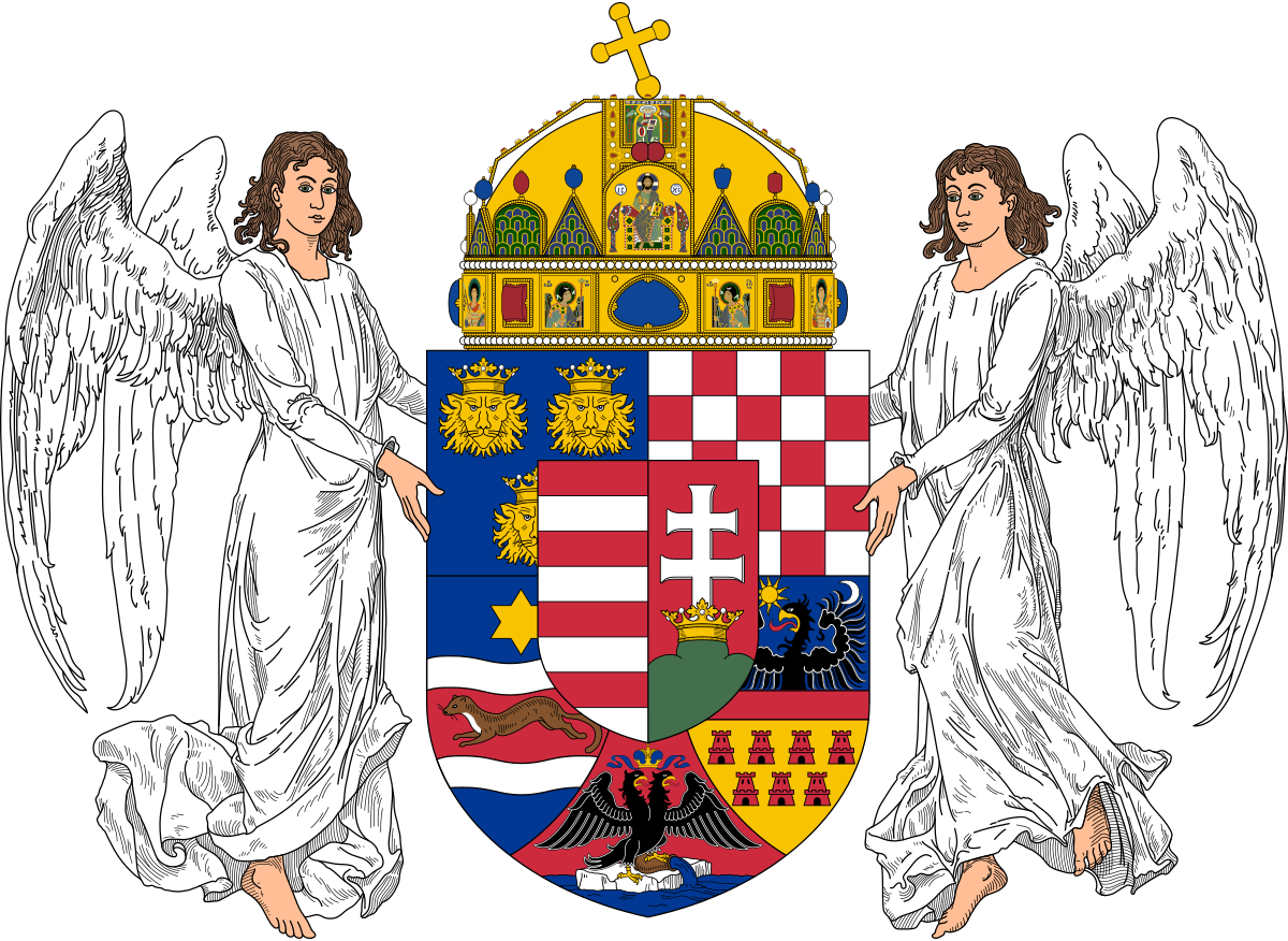 Hungarian Coatof Armswith Angels PNG