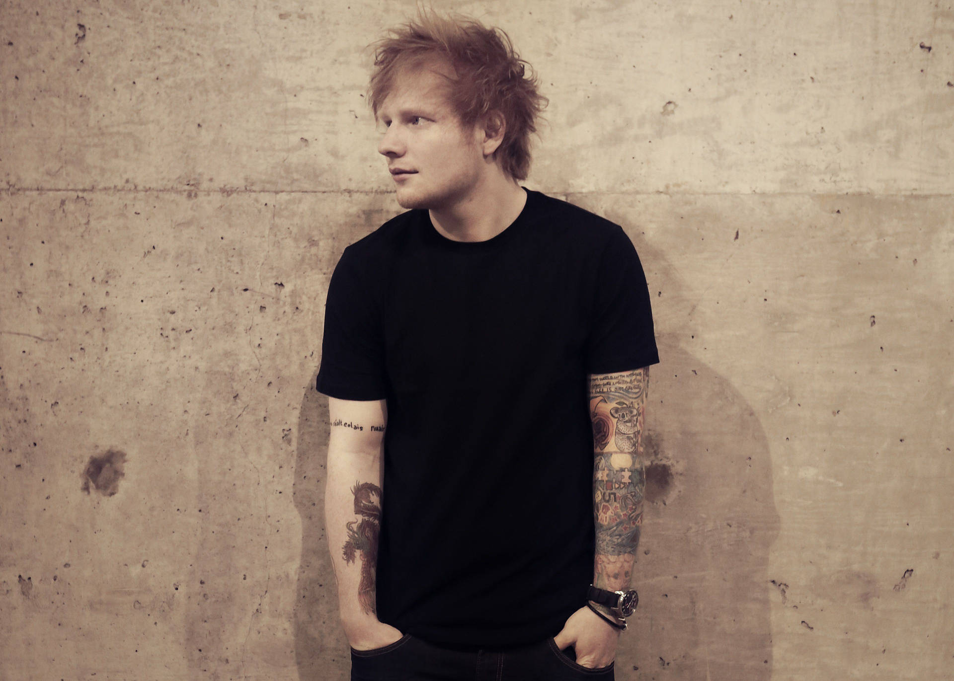 Ed Sheeran is ready for his fans. Wallpaper