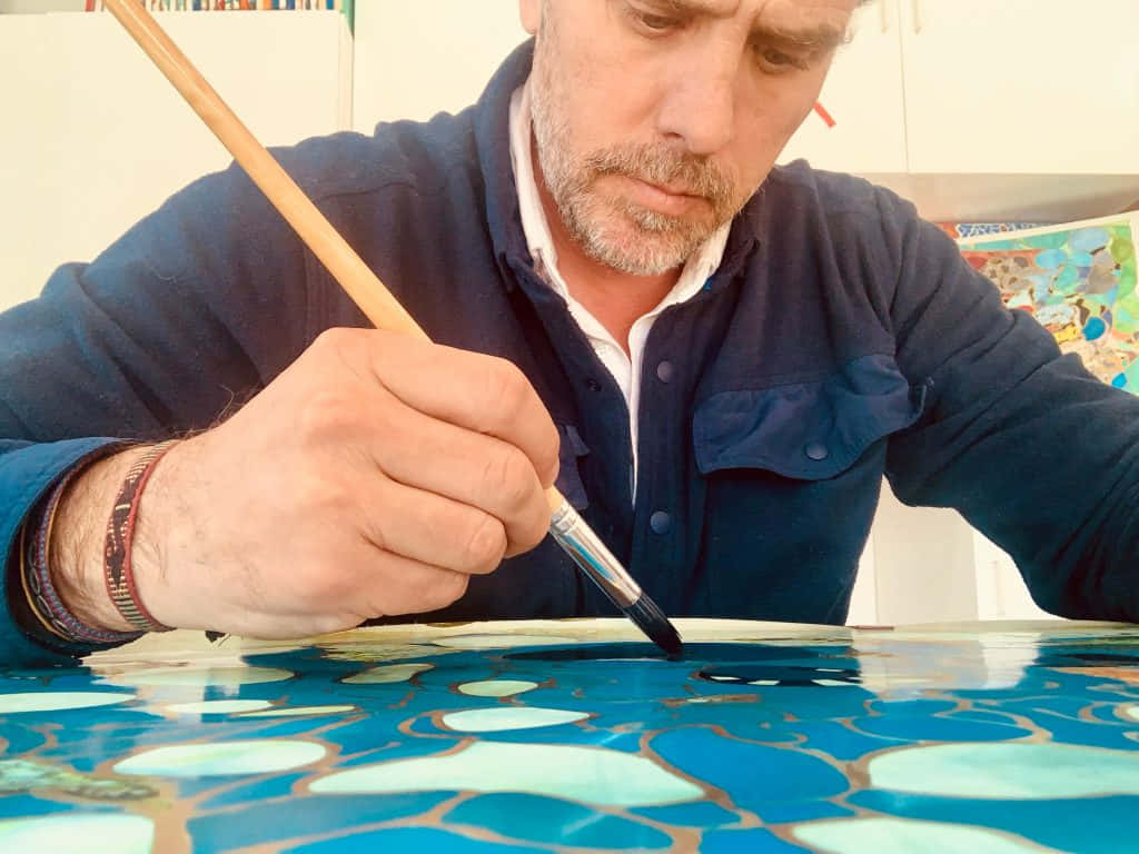 American Attorney Hunter Biden Painting Picture