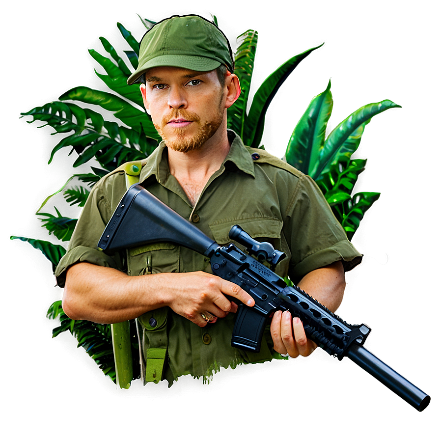 Hunter In Rainforest Ambush Png Tim PNG