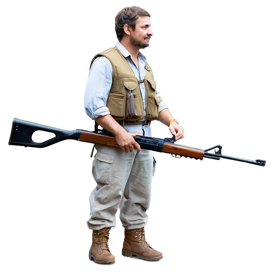 Hunter Scouting From Above Png Ltp15 PNG