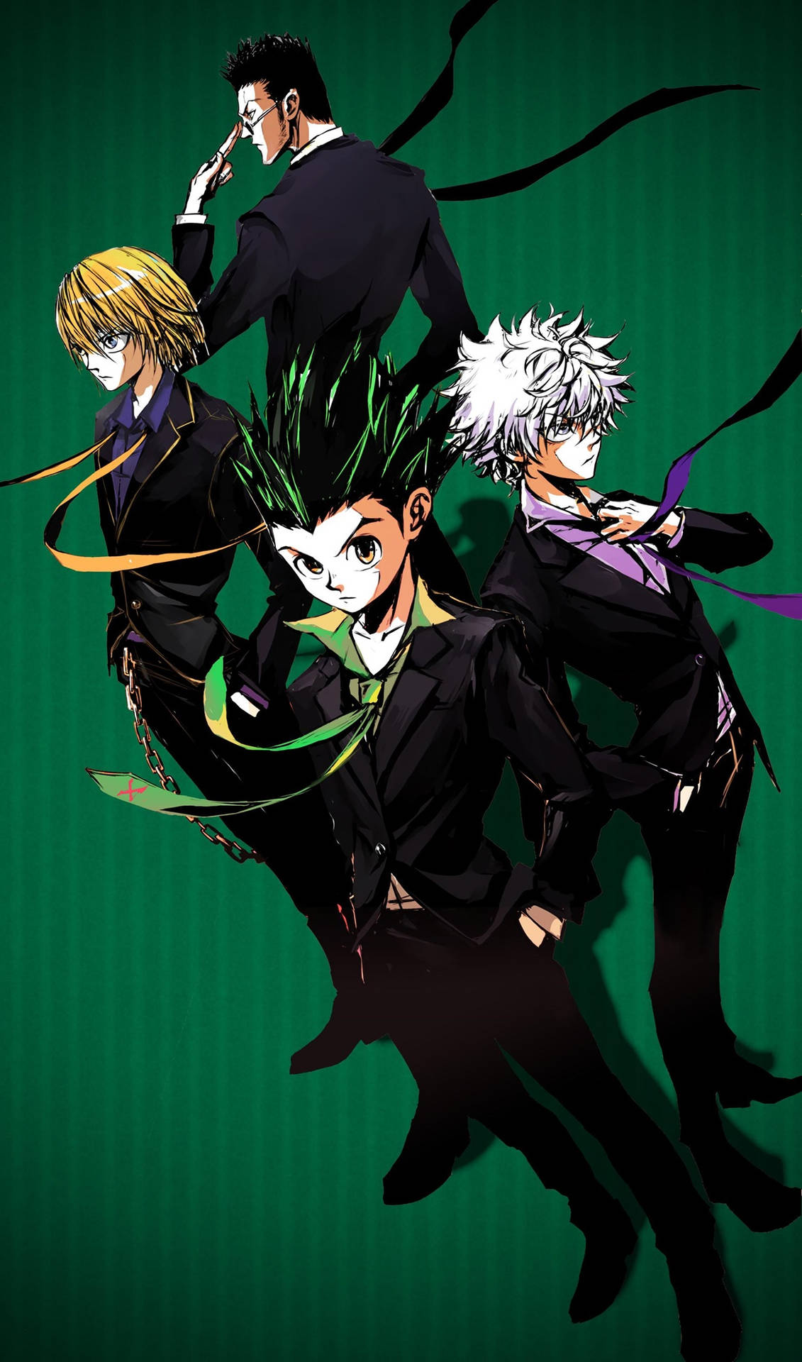 Join Gon and Killua on Their Adventures in Hunter x Hunter! Wallpaper