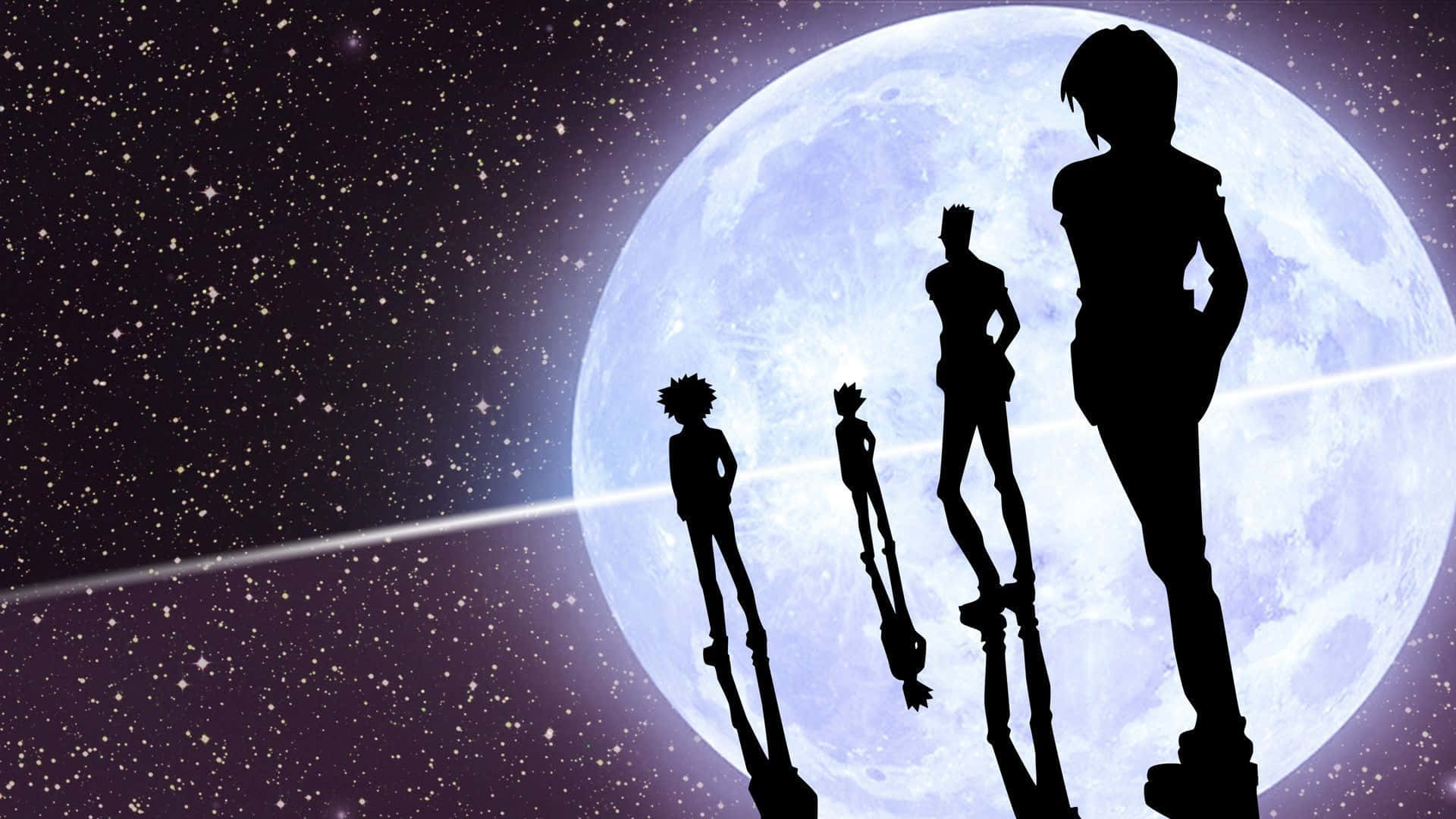 Hunter X Hunter Character Silhouettes Background