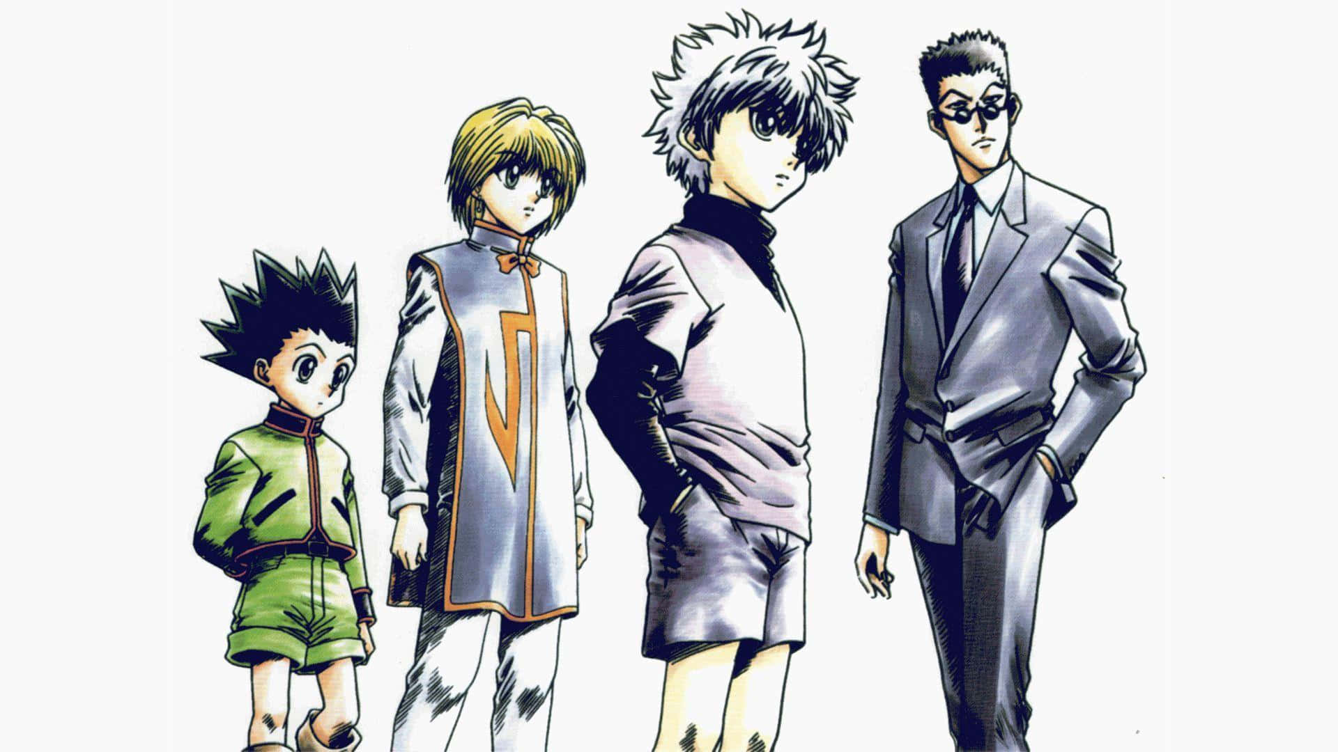Hunter X Hunter Characters On White Background