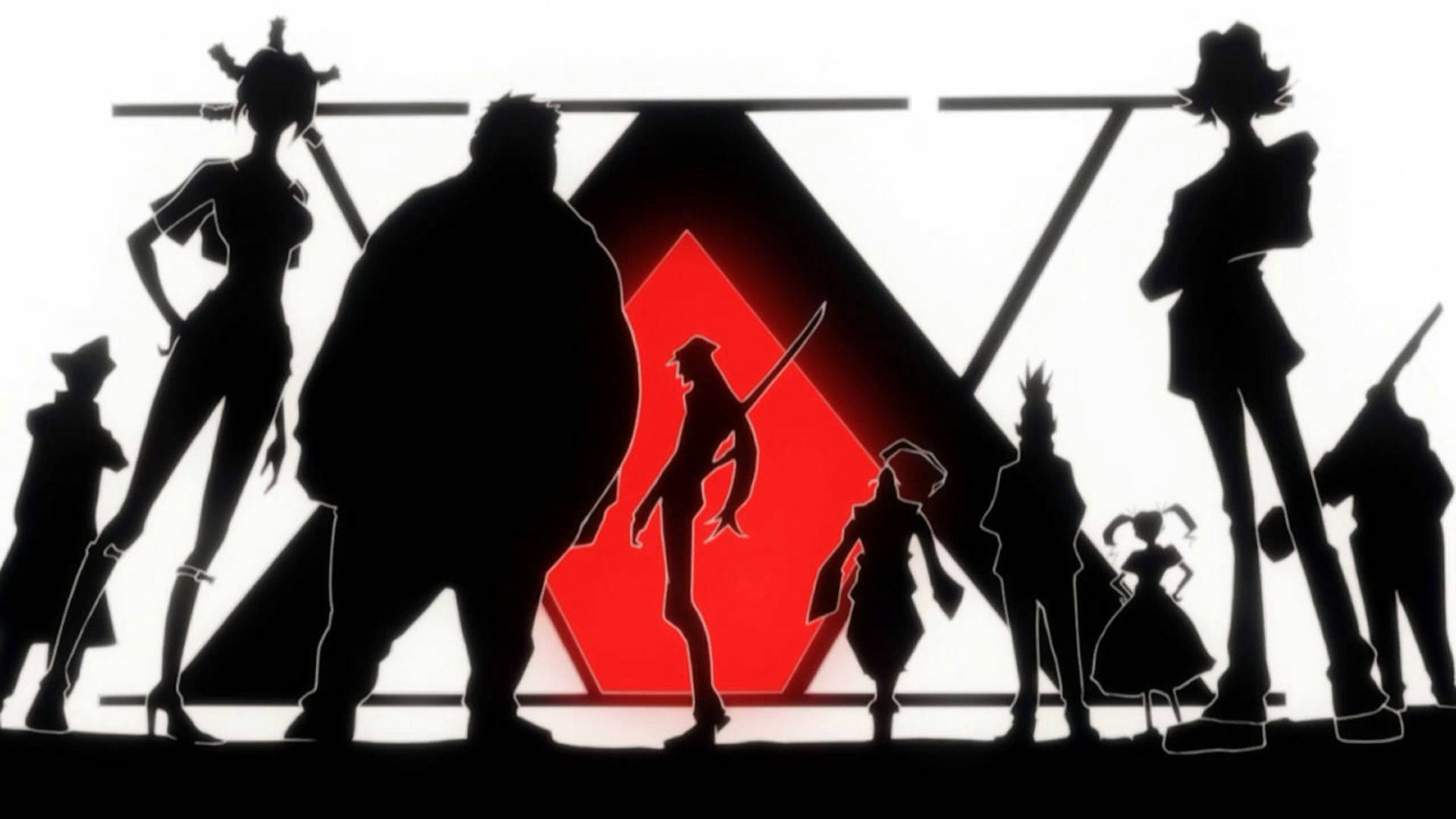 A silhouette of two legendary hunters from Hunter X Hunter Wallpaper