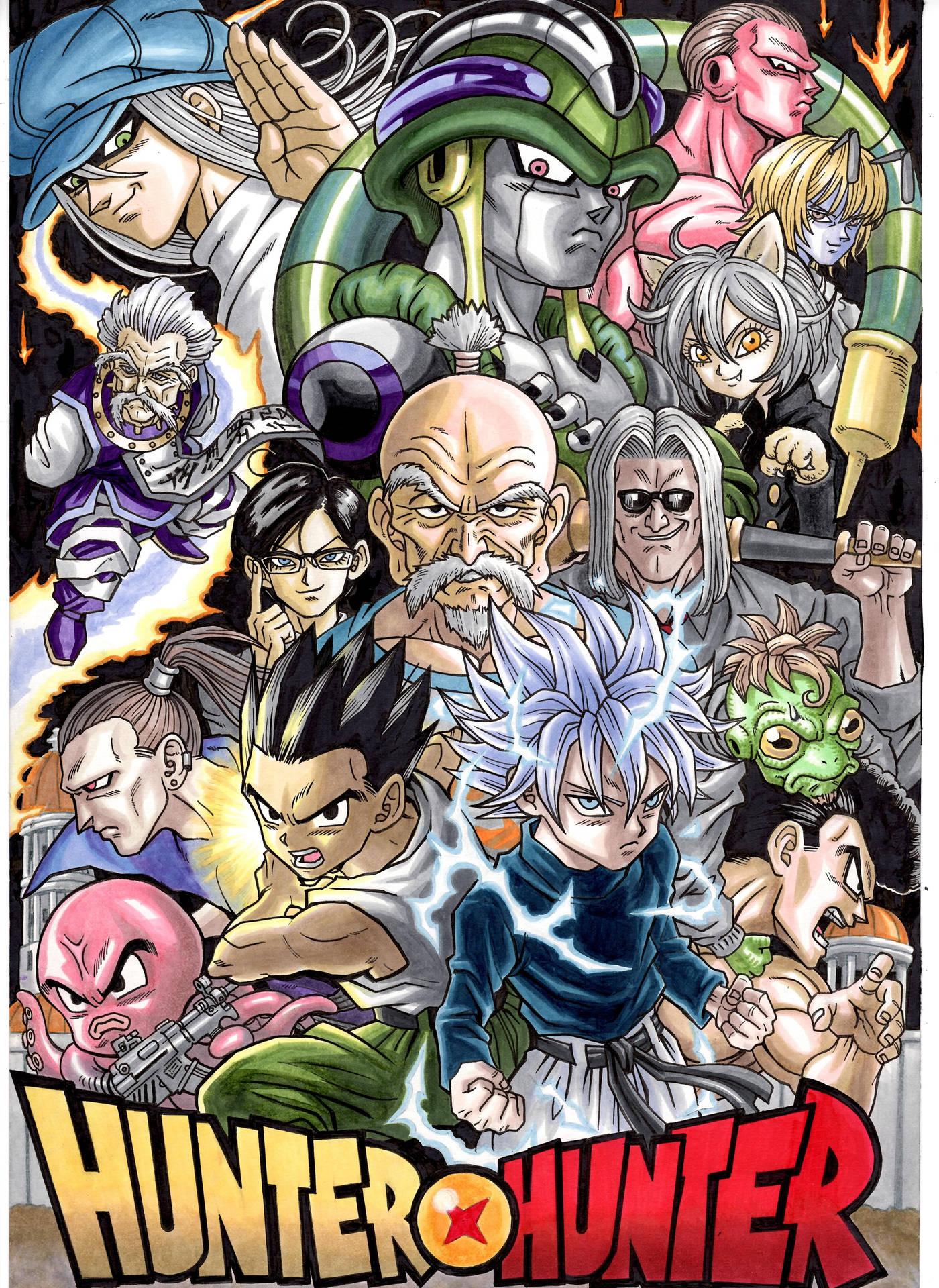 Celebrate Classic Anime with the Hunter X Hunter iPhone Wallpaper
