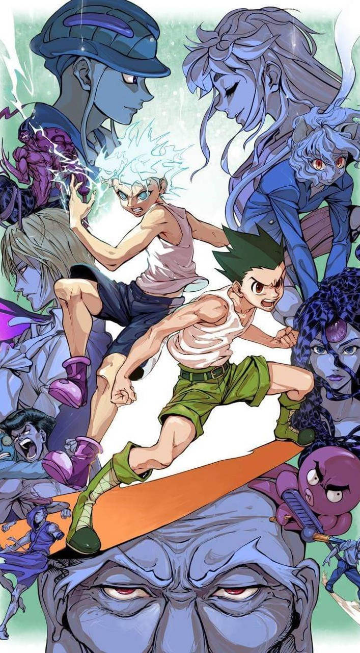 Download Get Ready for an Epic Adventure with Hunter X Hunter on Your Iphone  Wallpaper