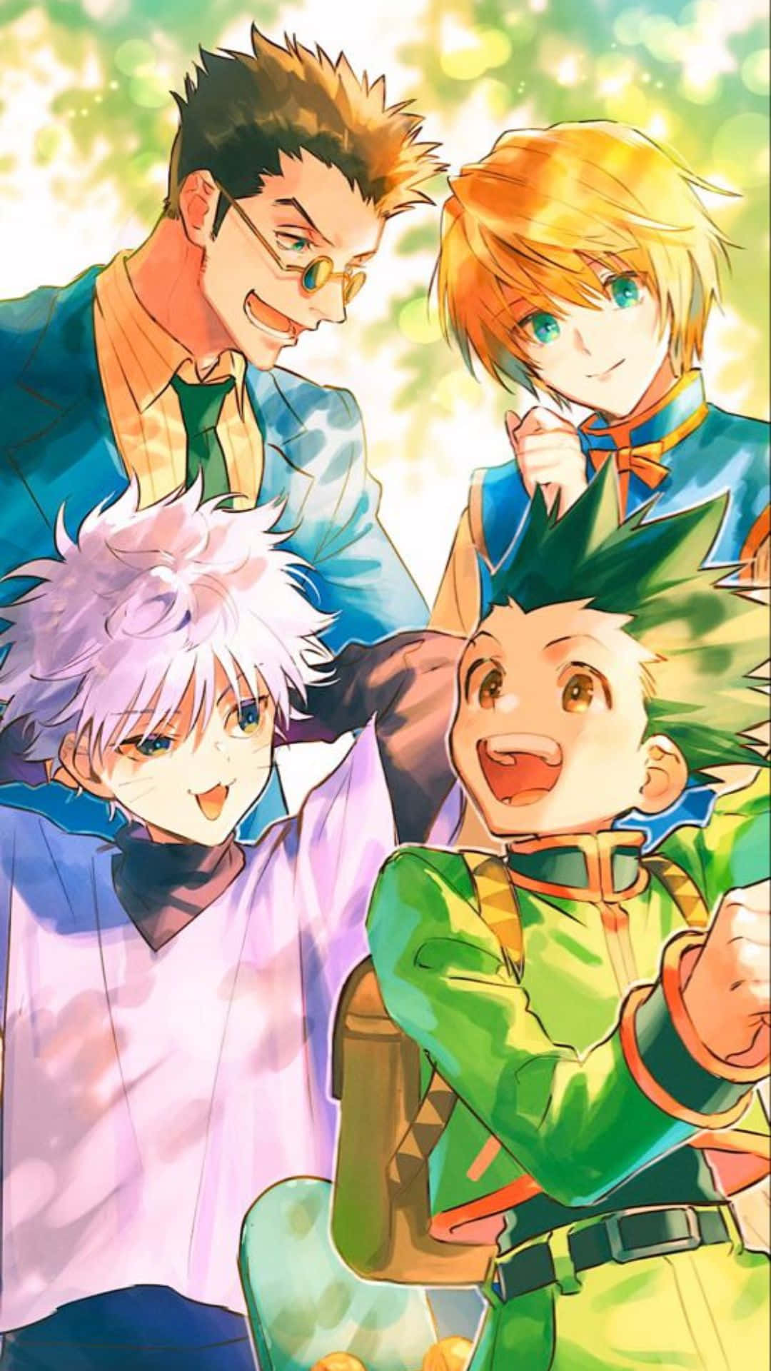 Einegruppe Von Anime-charakteren Steht Zusammen. Wallpaper