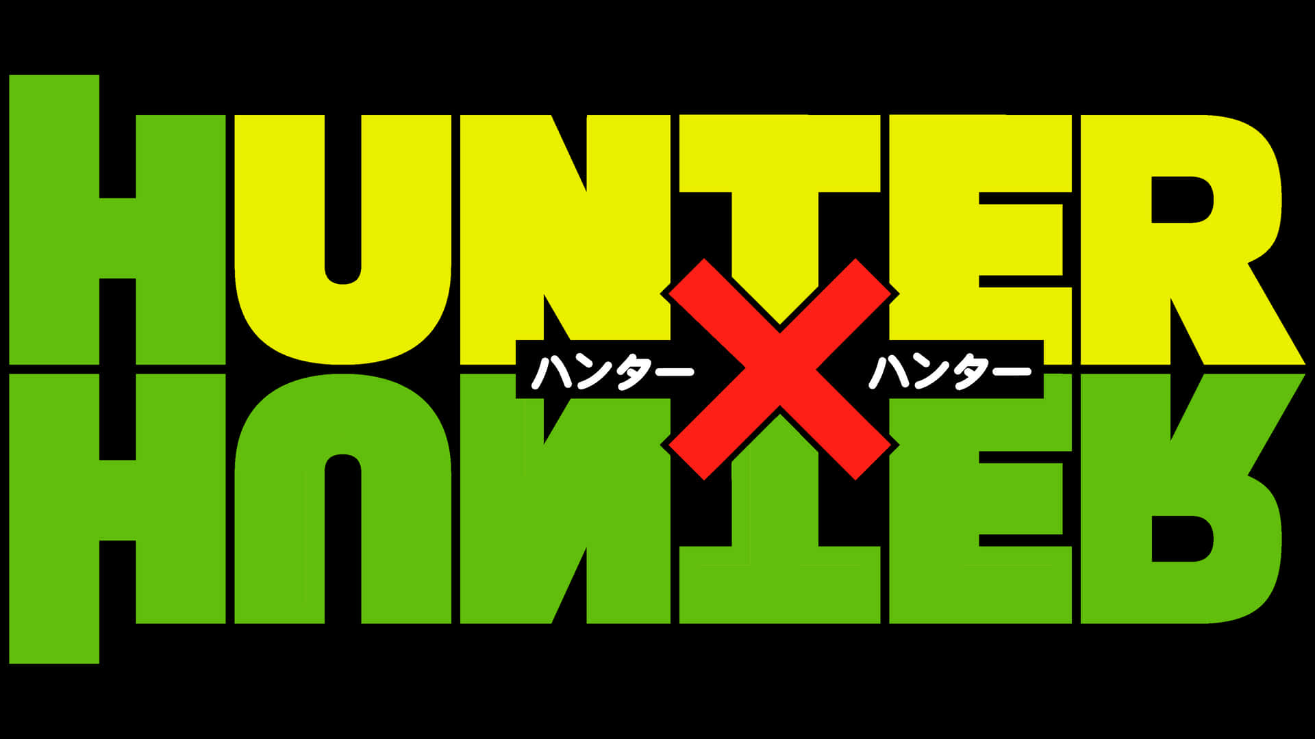 Uppnåditt Öde Med Hunter X Hunters Logotyp Som Bakgrundsbild För Dator Eller Mobil. Wallpaper