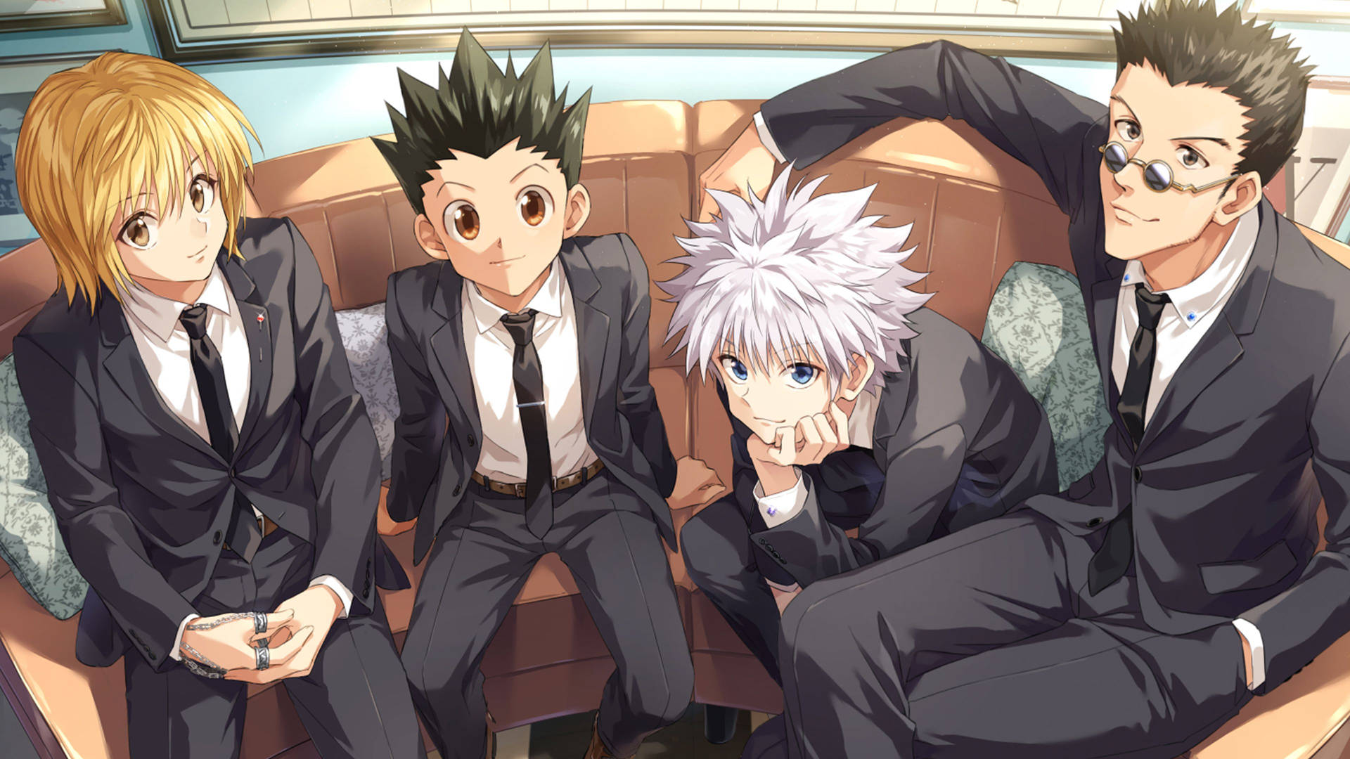 Hunter X Hunter Main Characters In Suits Wallpaper