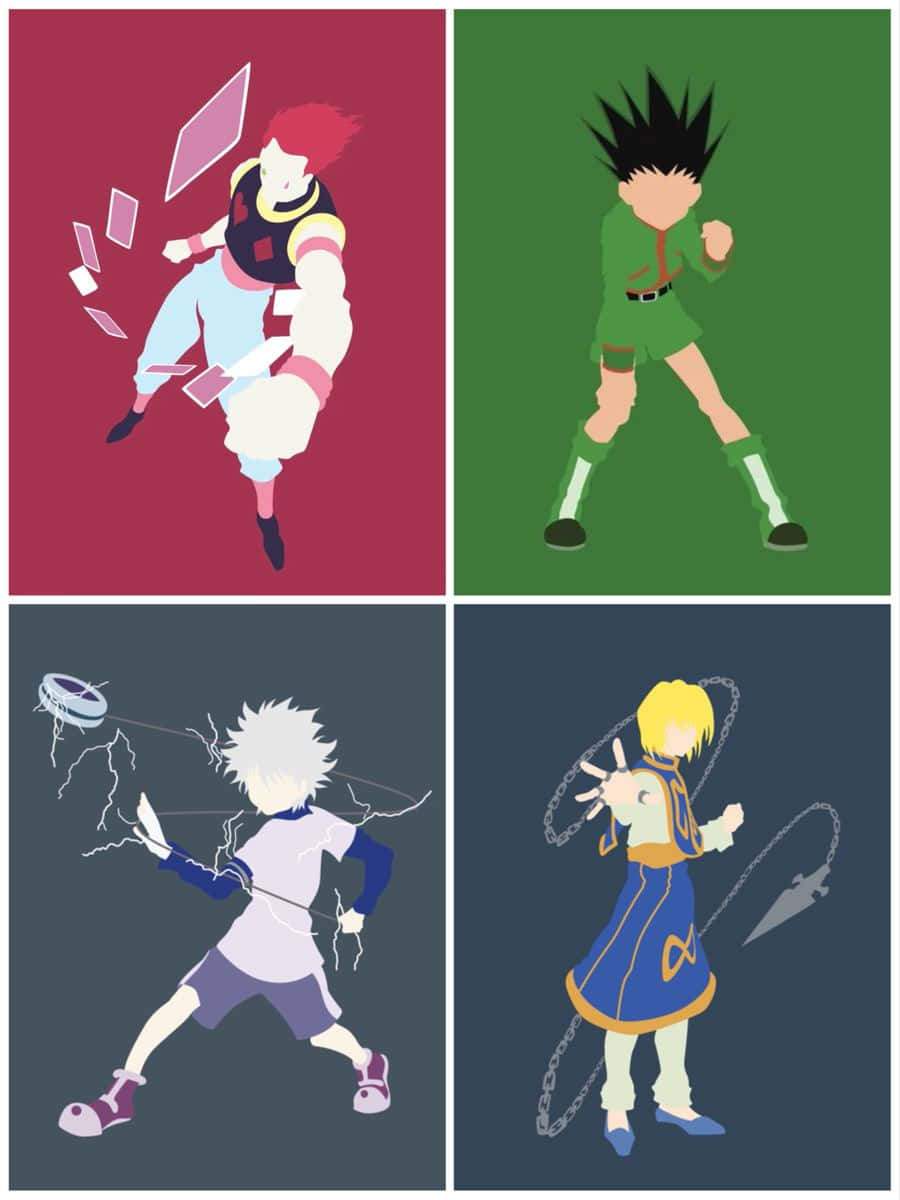 Hunter X Hunter Minimalist Main Characters Wallpaper