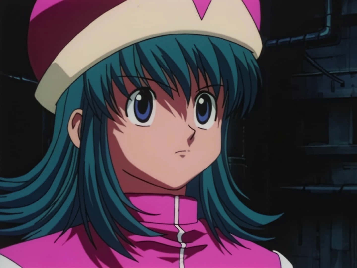 Ponzu, a skilled chemist from Hunter x Hunter, in her signature hat and outfit. Wallpaper