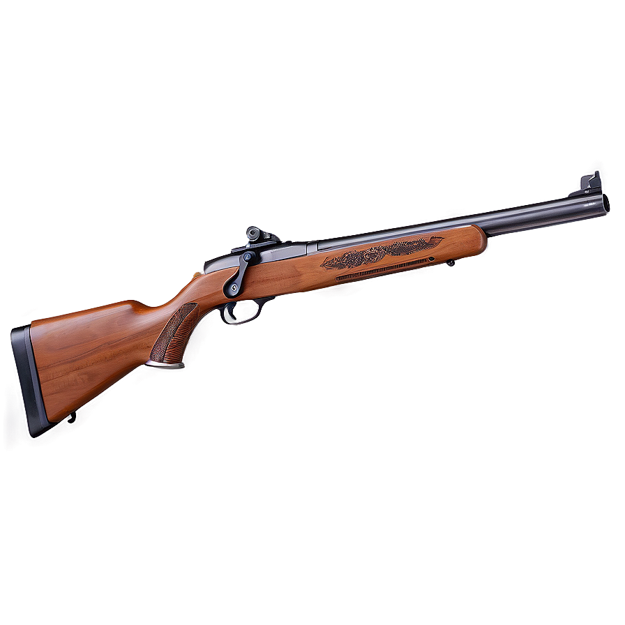 Hunting Rifle With Engraved Stock Png Tls PNG