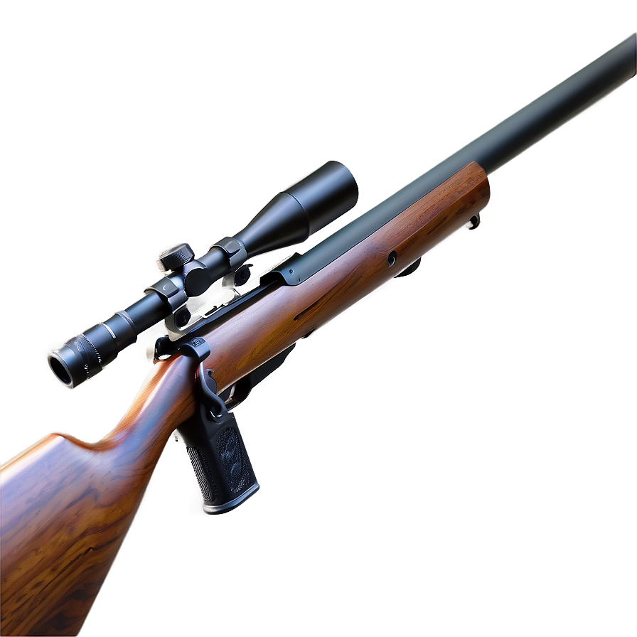 Hunting Rifle With Muzzle Brake Png 06132024 PNG