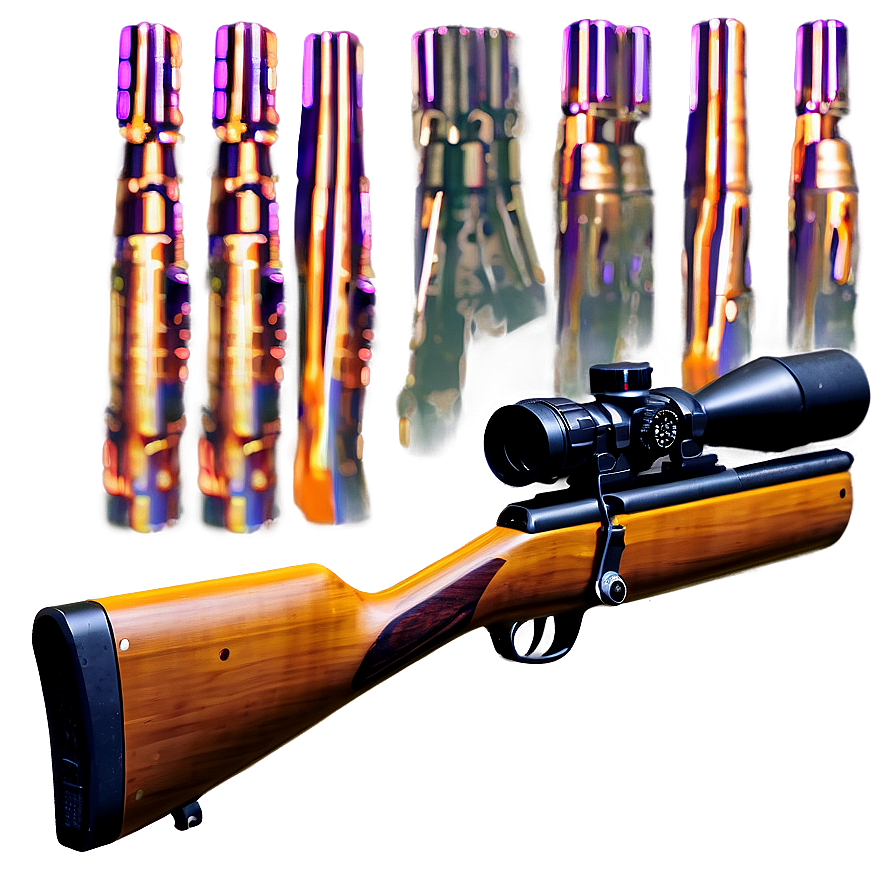 Hunting Rifle With Muzzle Brake Png 84 PNG