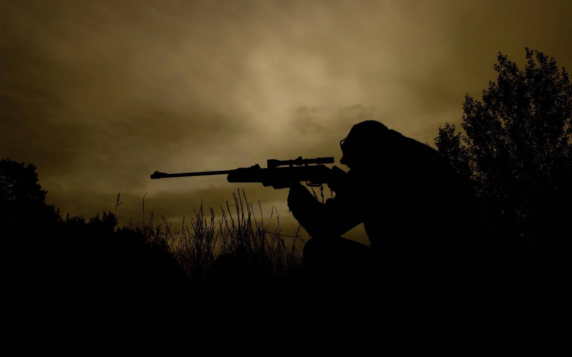 Hunting Shot Silhouette