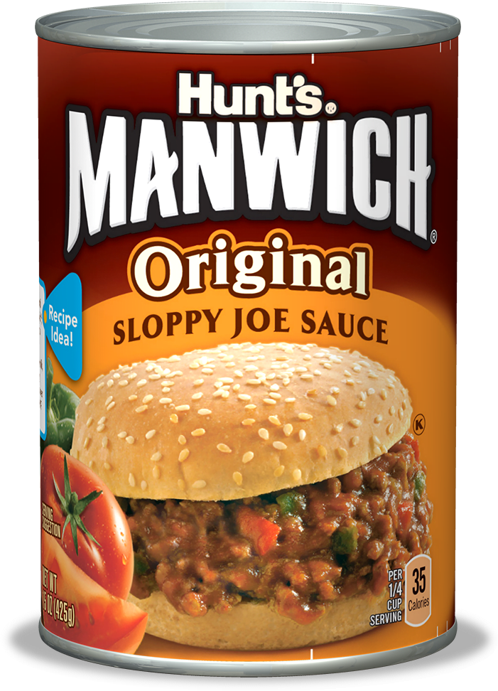 Hunts Manwich Original Sloppy Joe Sauce Can PNG