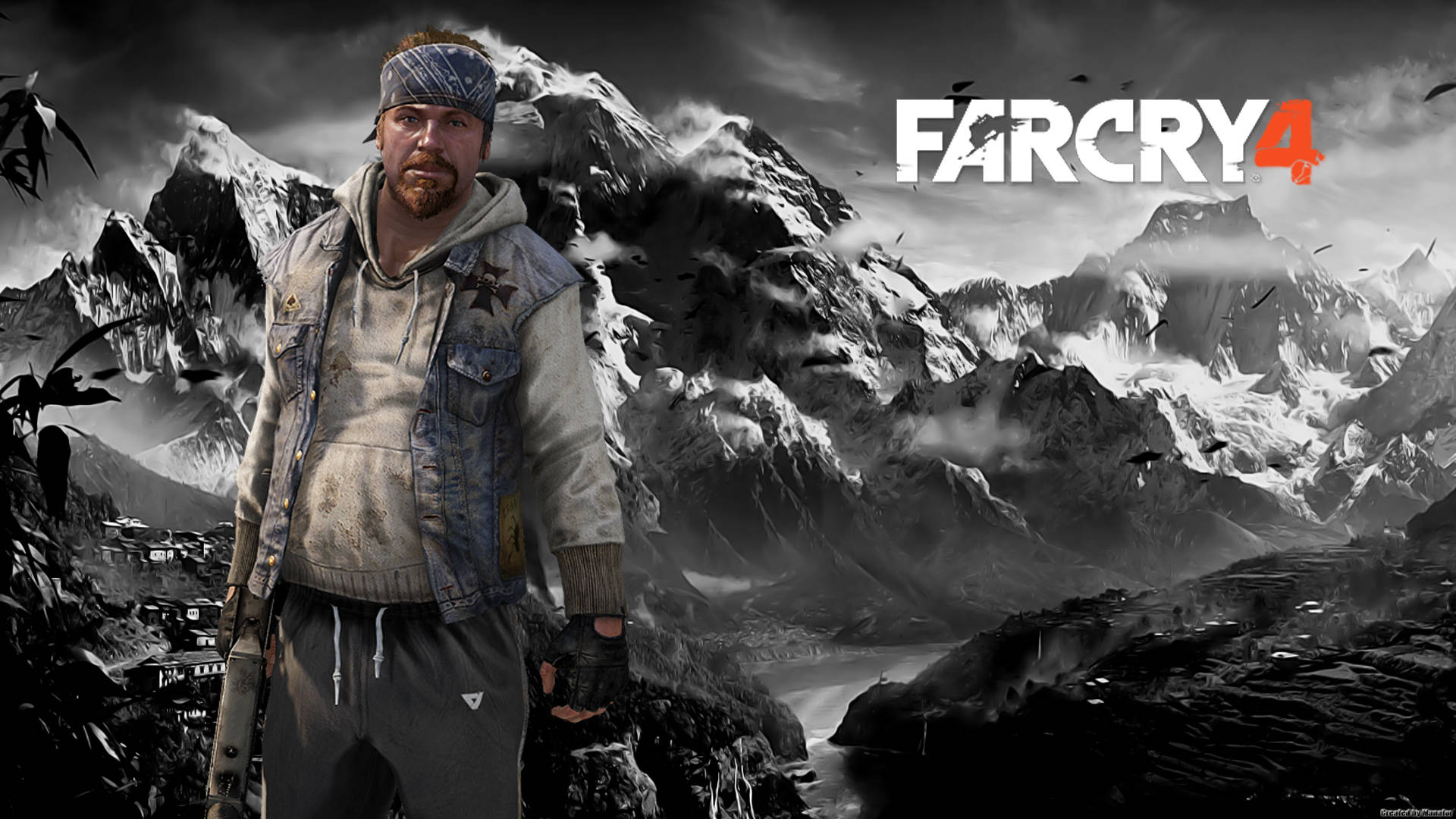 Hurkcontro L'everest Far Cry 4 Hd Per Telefono Sfondo