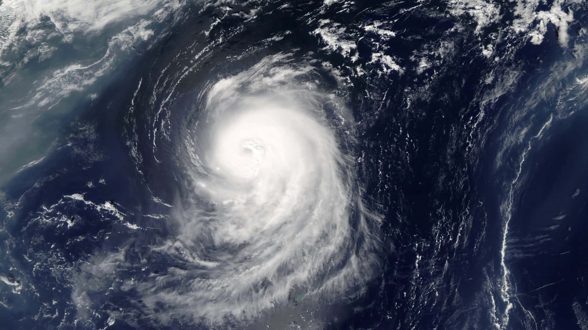 A Satellite Image Of A Hurricane