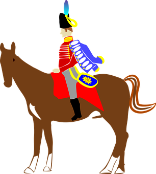 Hussar Cavalrymanon Horseback PNG