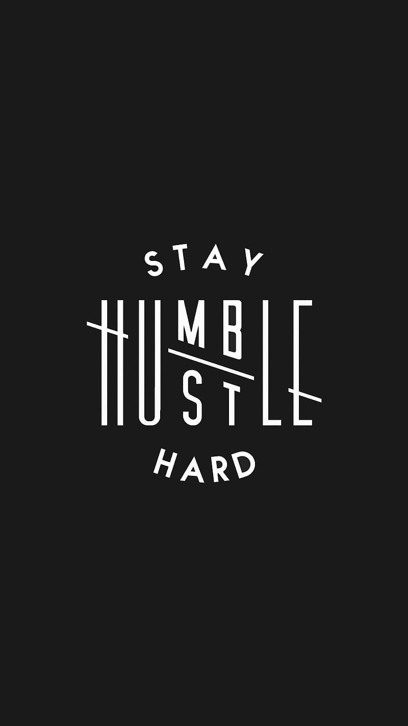 Stay Hustle Hard Logo Wallpaper