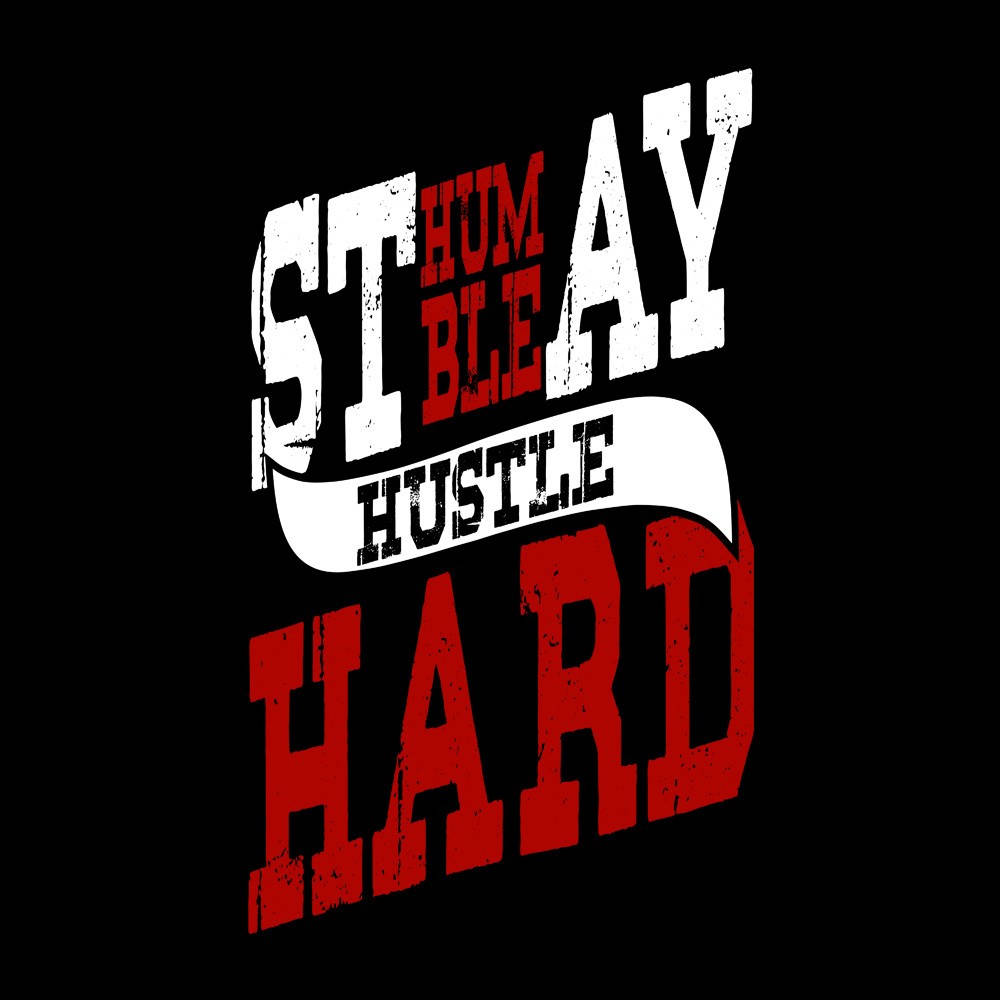 Empowering Hustle Hard Motivational Image Wallpaper