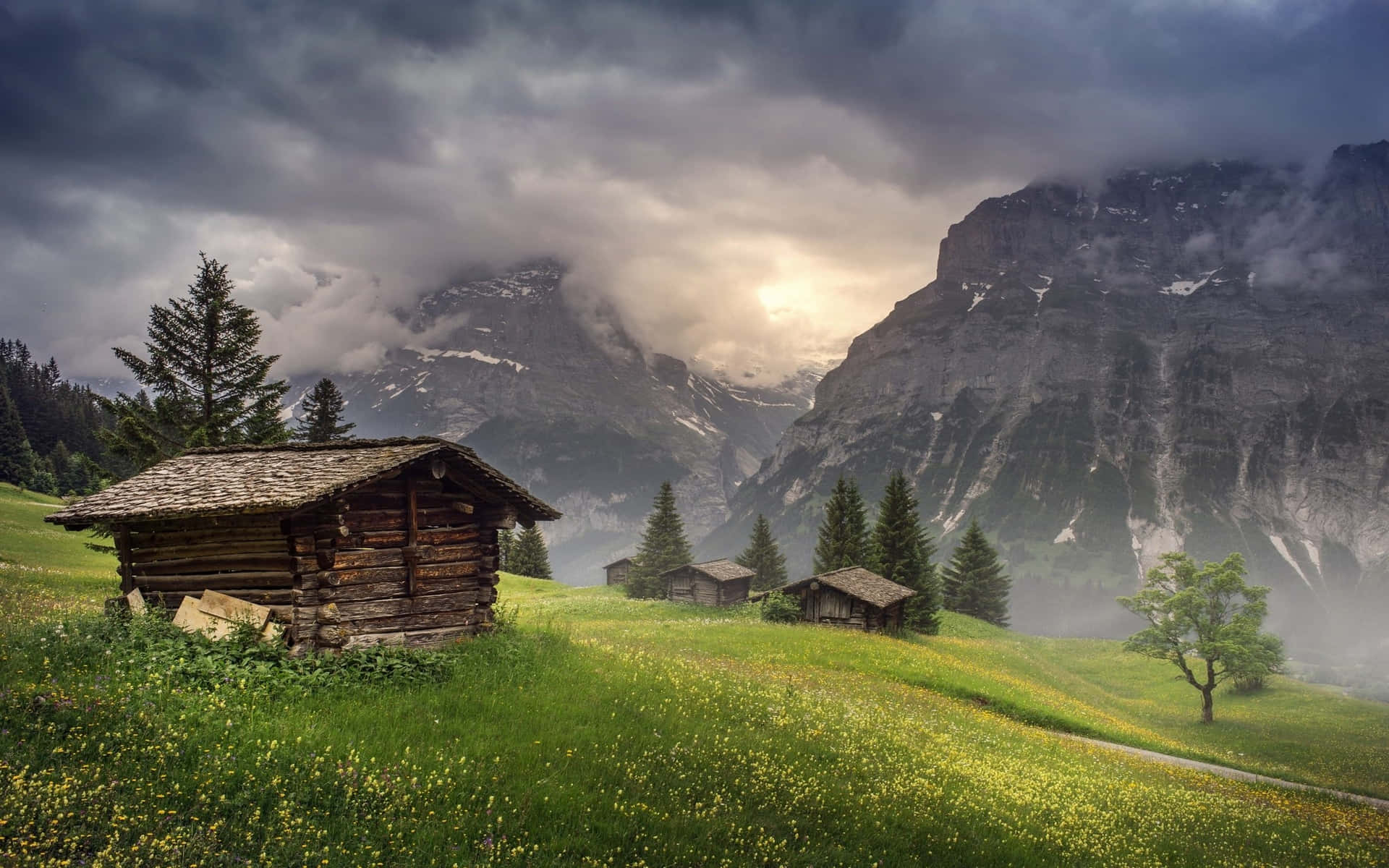 "Enjoy the peace and serenity of a lone hut in nature."