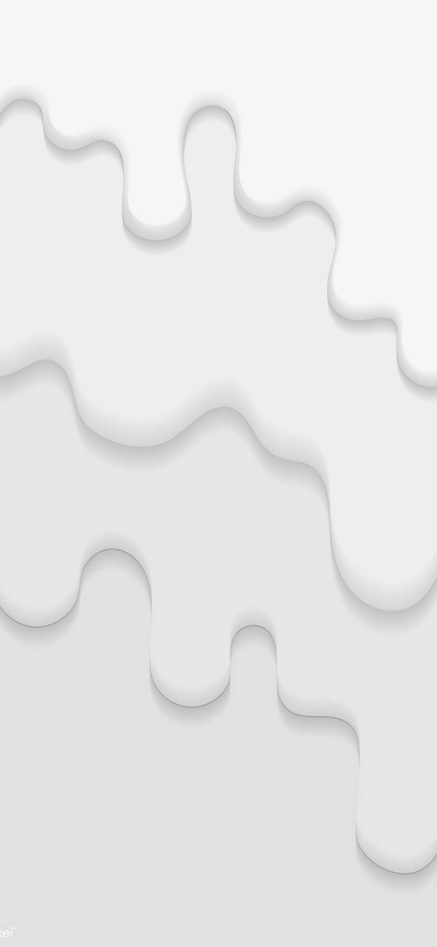 Hvid 3d Dryppende Maling Iphone Wallpaper