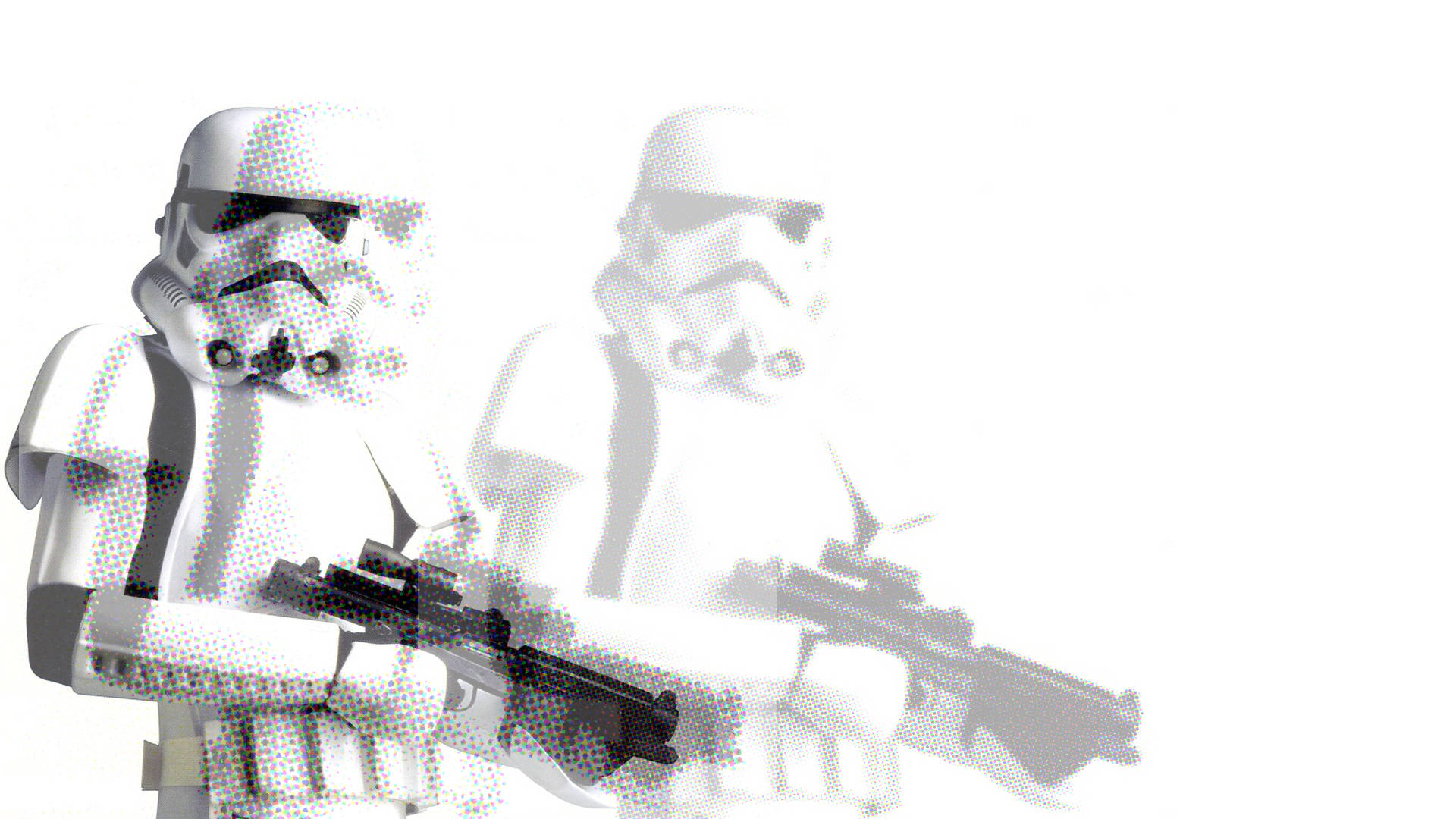 Hvid Hd Stormtrooper Wallpaper