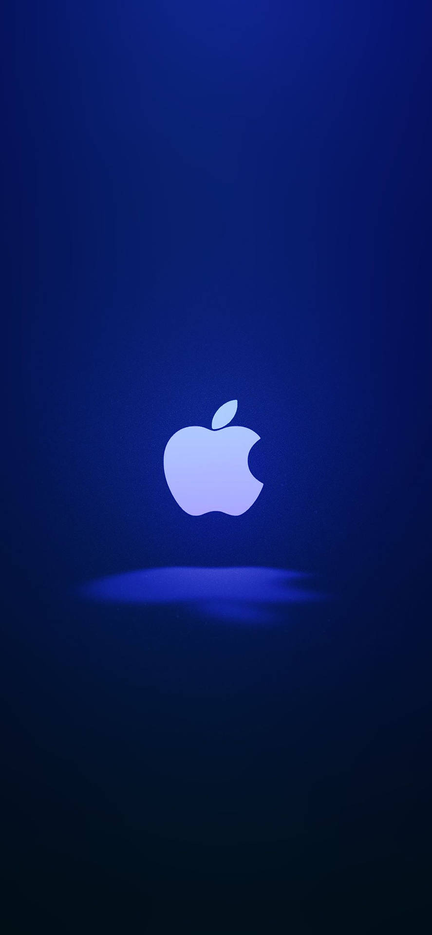 Hvid Lyser Apple Logo Iphone Wallpaper
