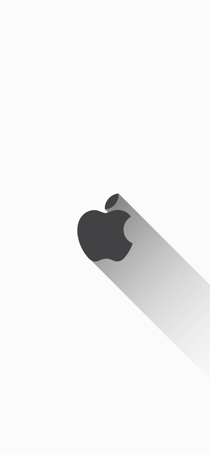 Hvid Med Apple Logo Iphone Wallpaper