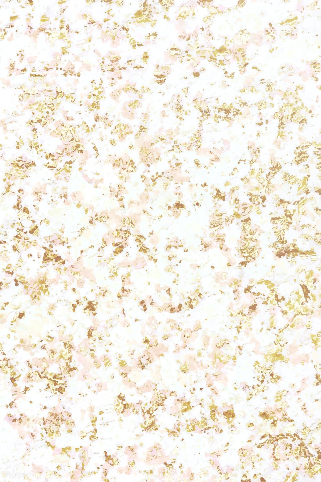 Hvid Og Guld Glitter Wall Wallpaper