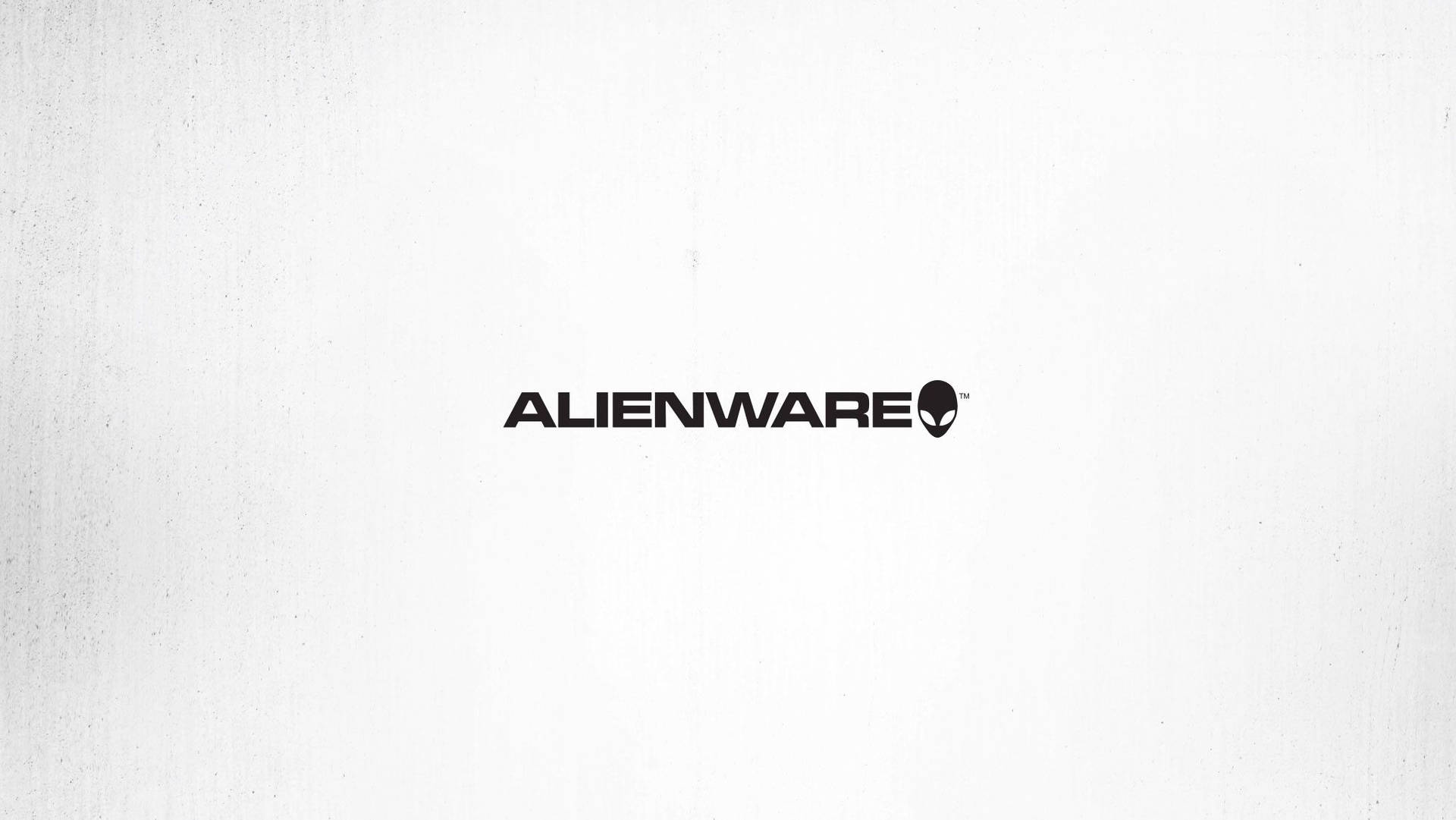 Hvidt Alienware-ikon Wallpaper