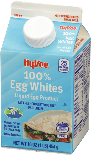 Hy Vee Liquid Egg Whites Packaging PNG