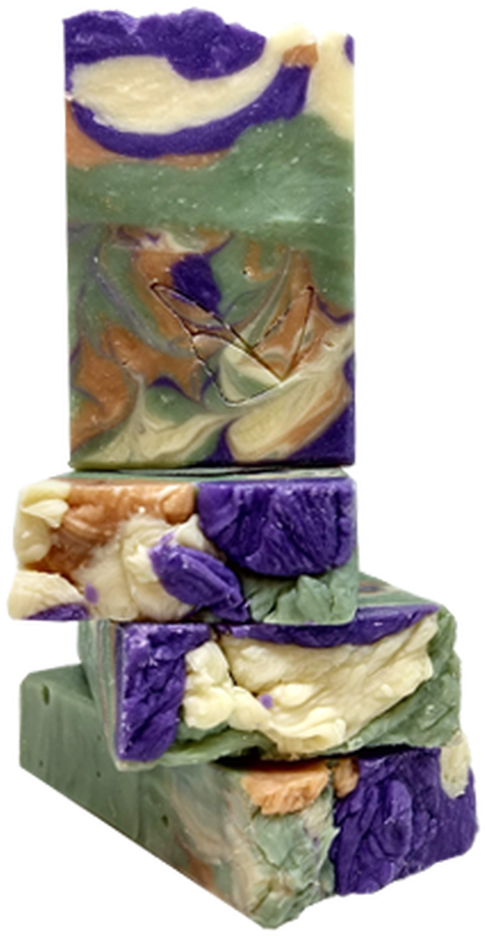 Hyacinth Infused Handmade Soap Bars PNG