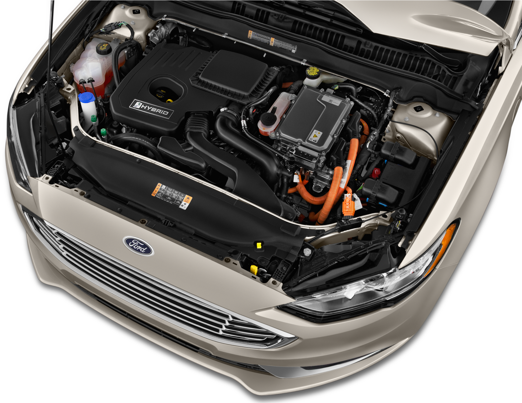 Hybrid Car Engine Bay PNG