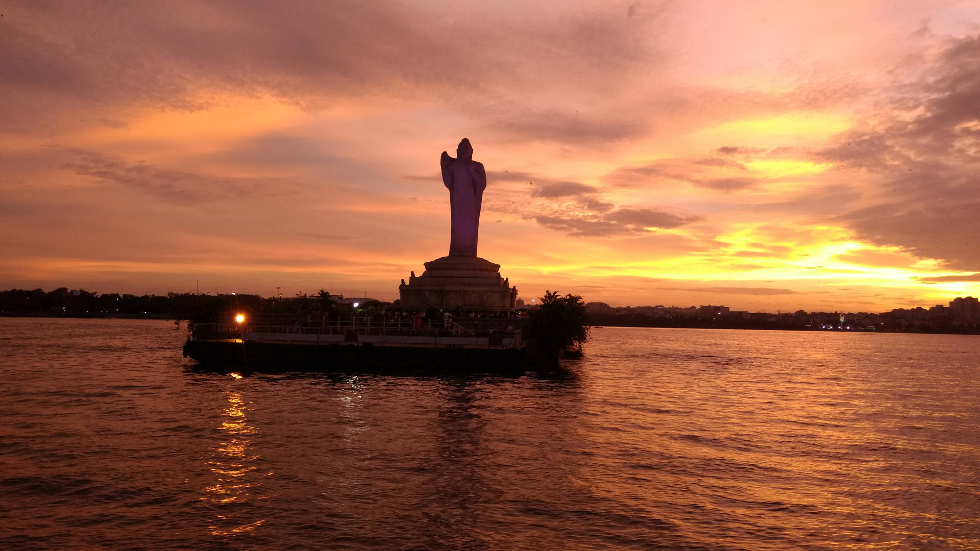 Hyderabad Sagar Lake Sunset