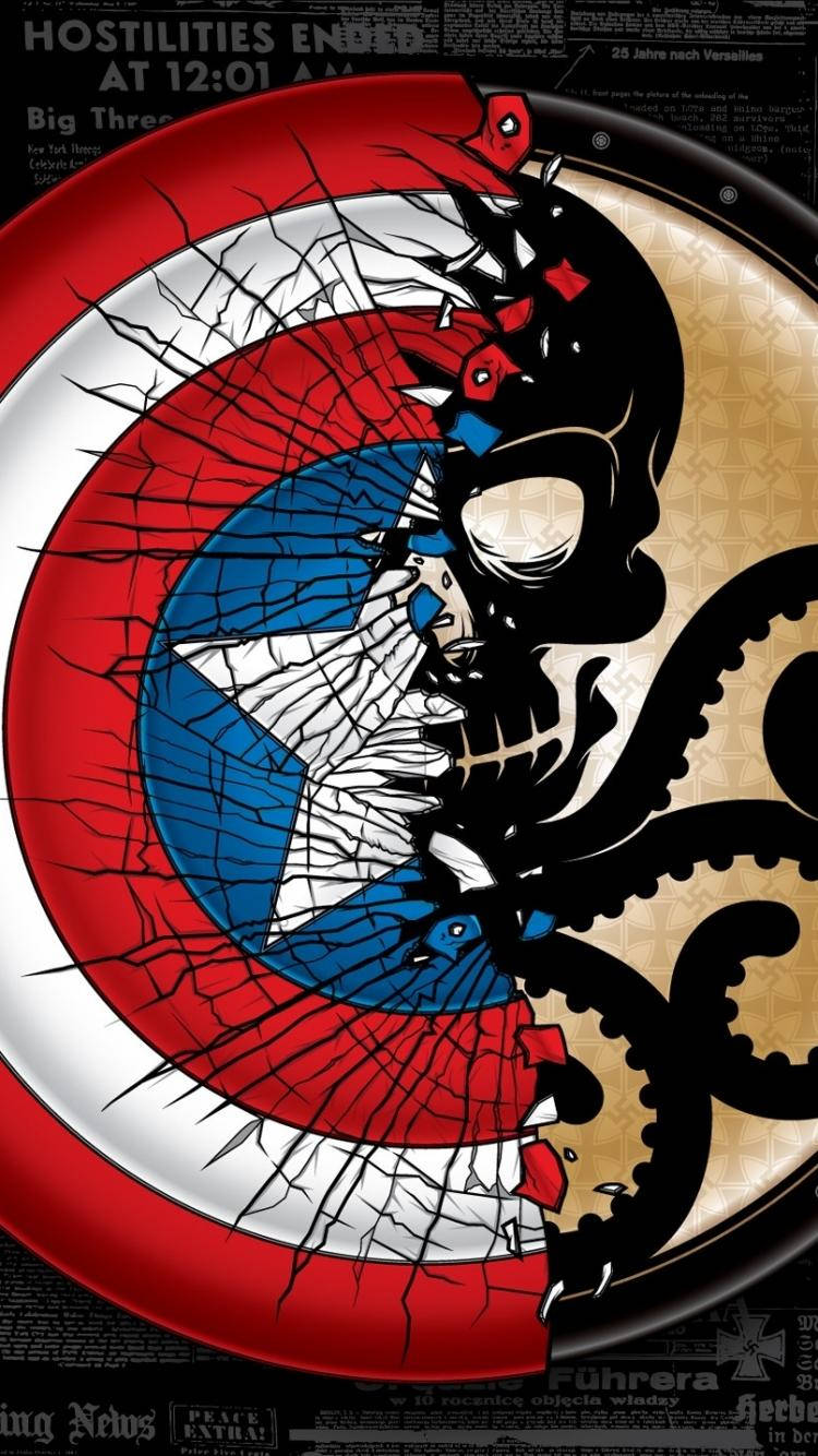 Hydraund Captain America Iphone Wallpaper