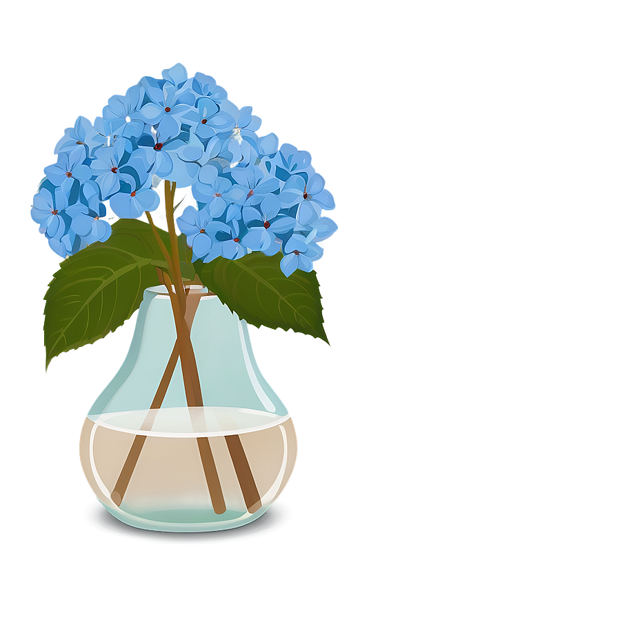 Hydrangea In Vase Png Adp PNG