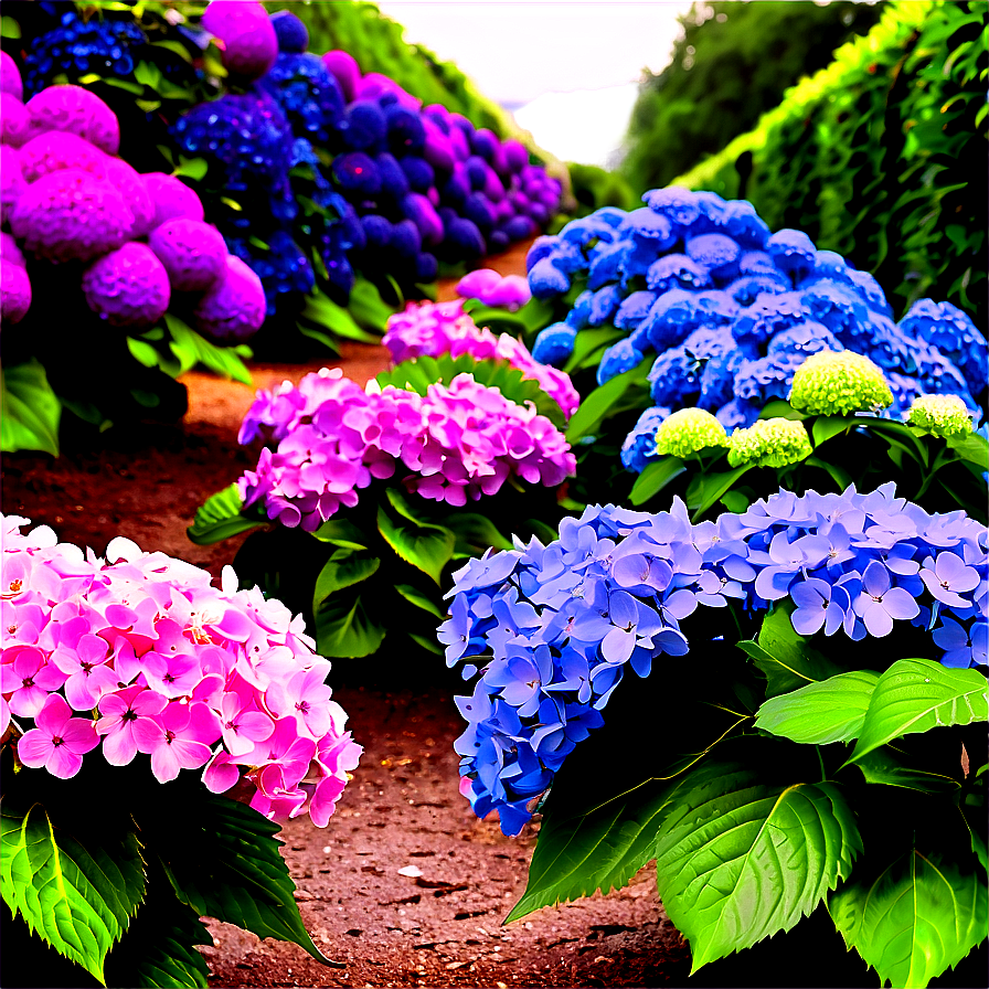 Hydrangea Path Png 05242024 PNG