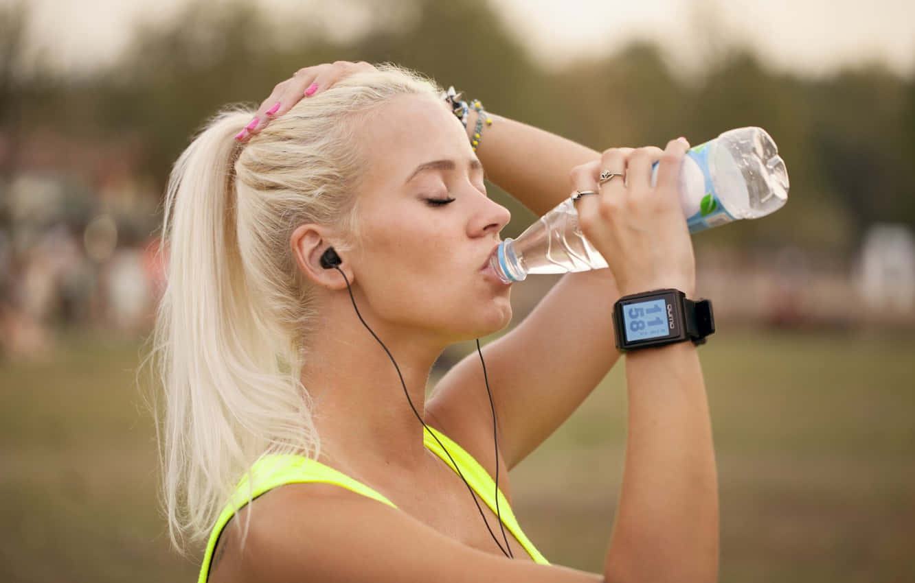 Stay hydrated to fuel your active lifestyle Wallpaper