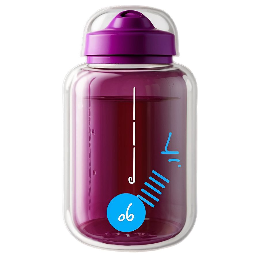 Hydration Tracker Water Bottle Png 06262024 PNG