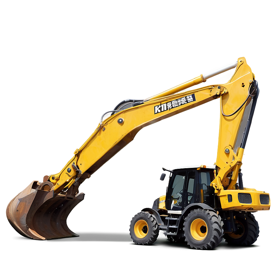 Hydraulic Backhoe Machinery Png Kkg PNG